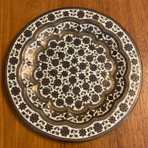 Brass decorative plate with hook on back